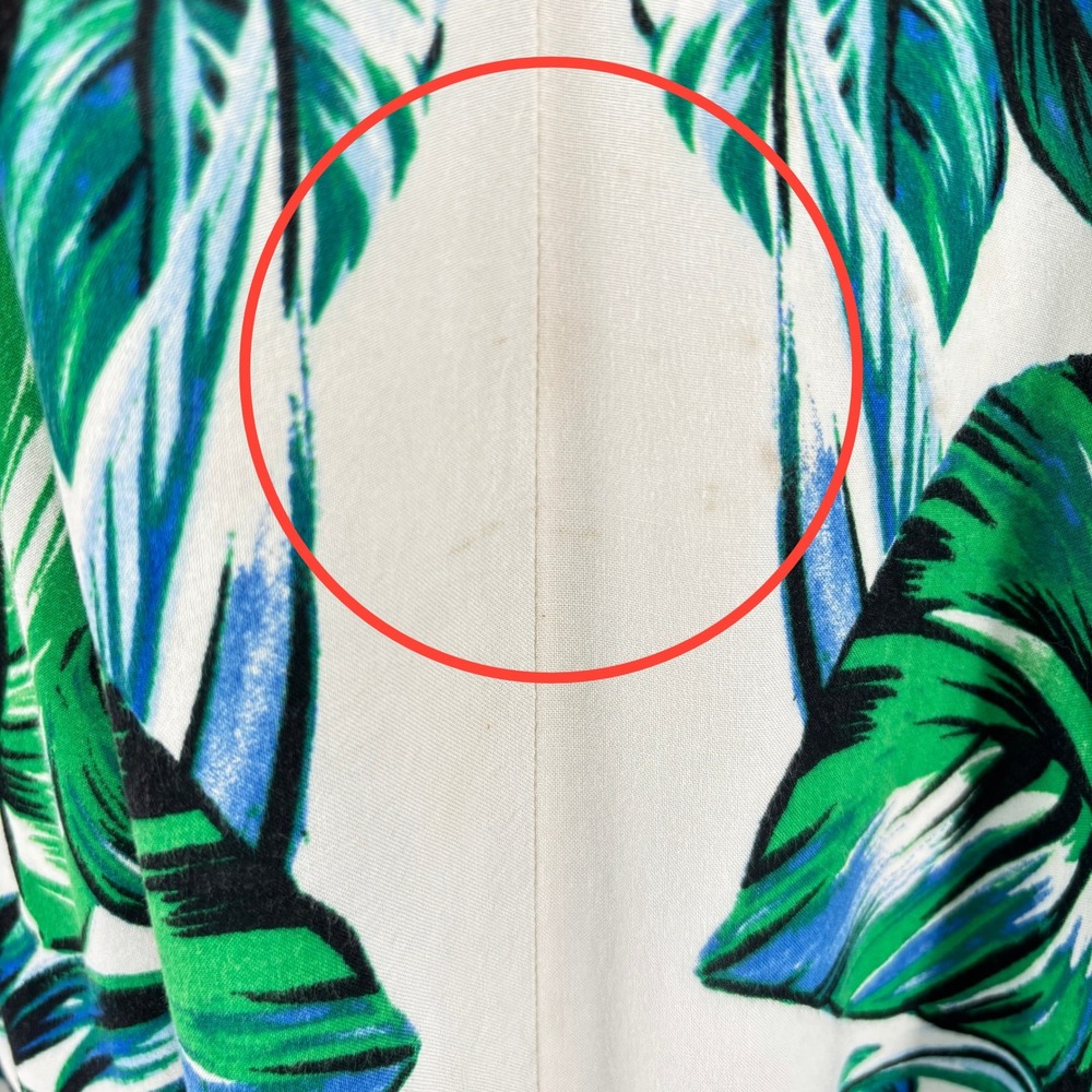 Flying Tomato Handkerchief Hem Midi Dress Tropical Palm Print Small Boho Beach - Picture 8 of 10